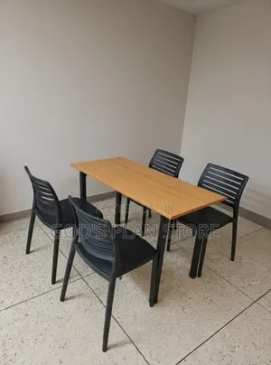 Ergoofis Wooden Foldable Dining Table and Chairs