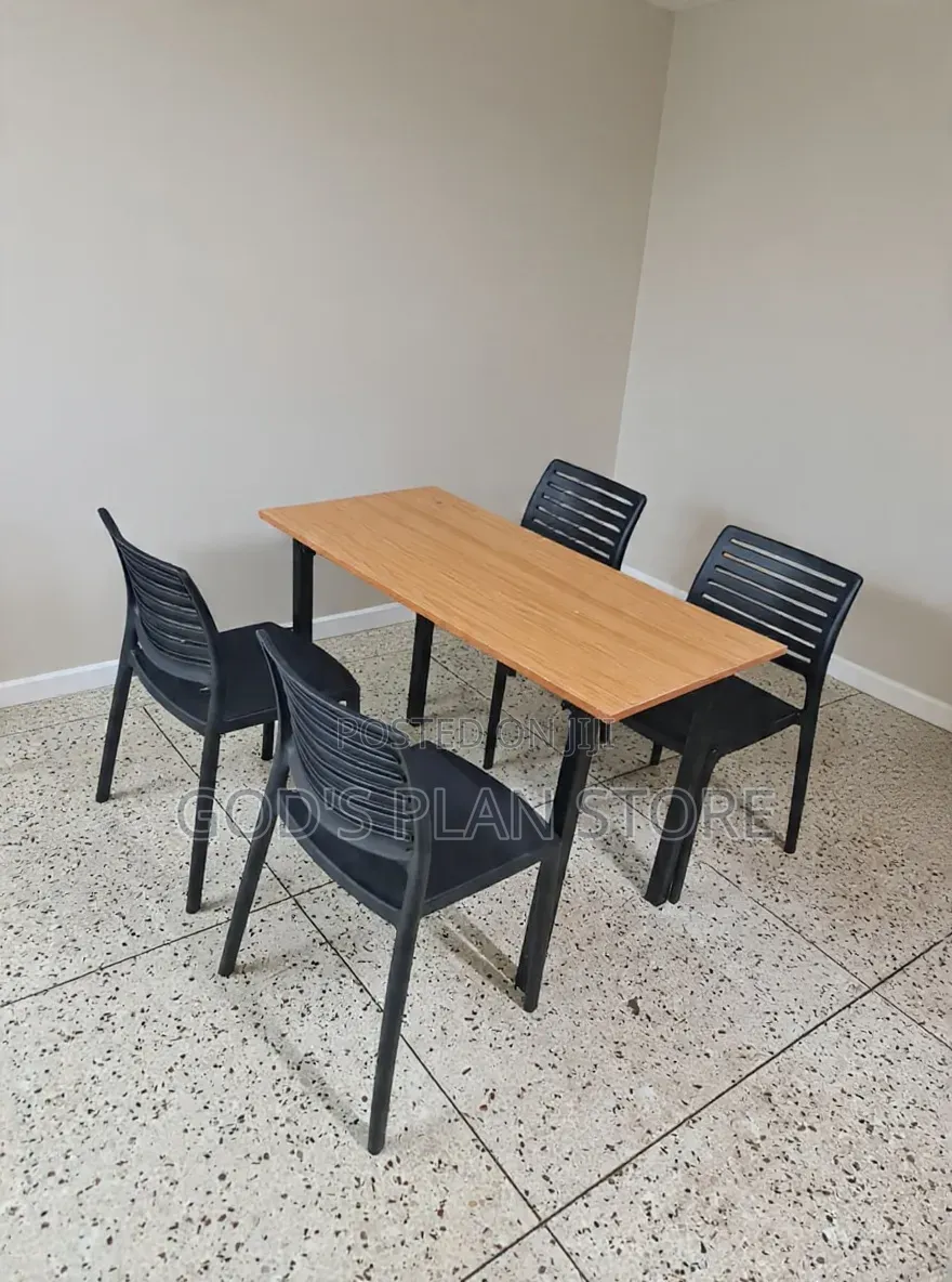 Ergoofis Wooden Foldable Dining Table and Chairs