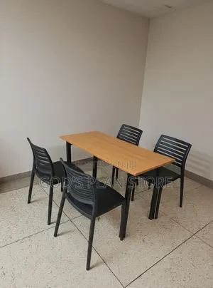 Ergoofis Wooden Foldable Dining Table and Chairs