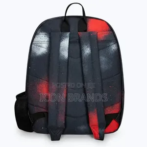 Hype Unisex Black Red Sky Crest Backpack