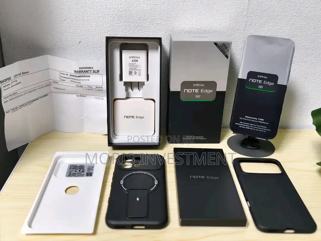 New Infinix Note Edge 256 GB Black