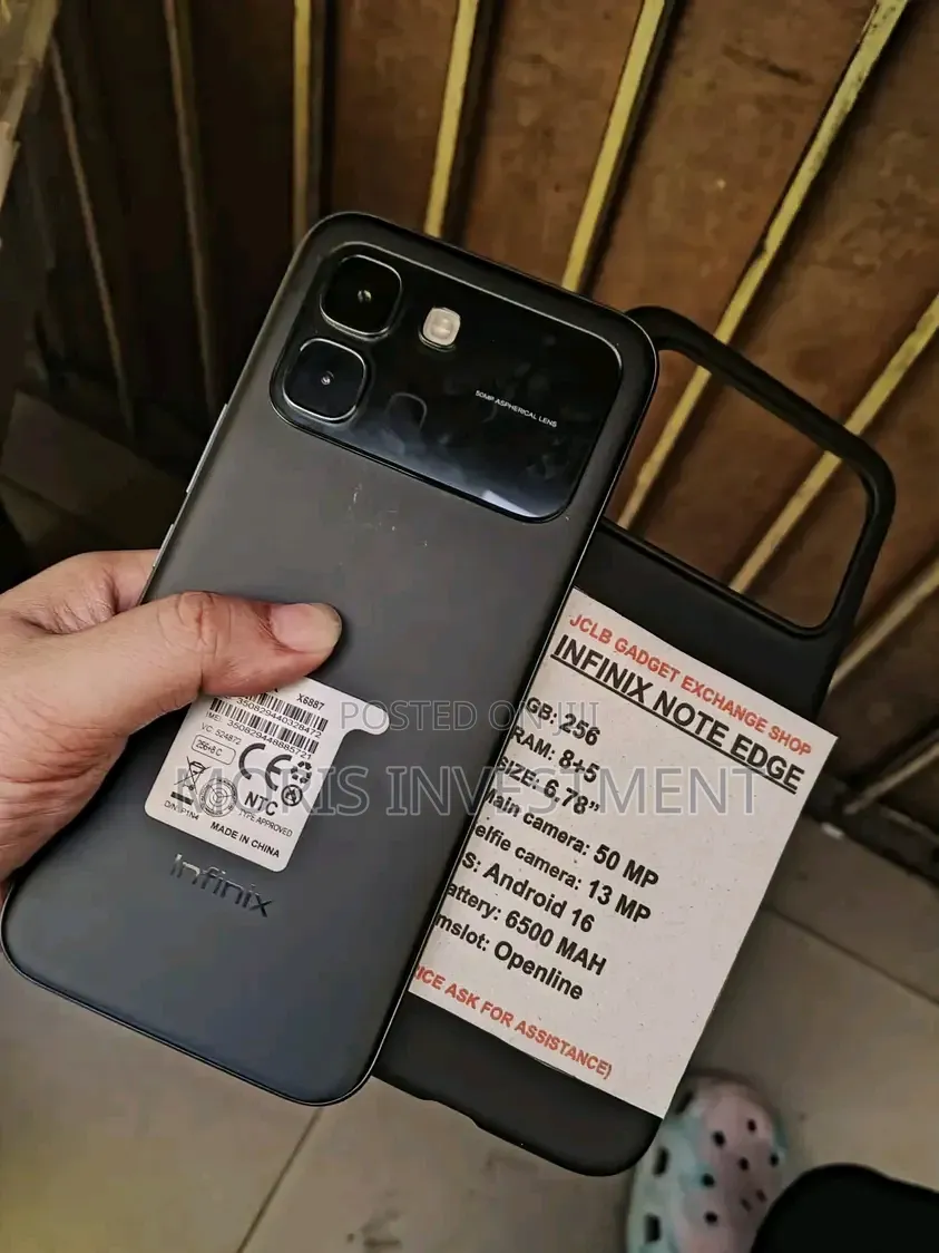 New Infinix Note Edge 256 GB Black