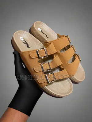 Crossed Strap Men’S Sandals-Black