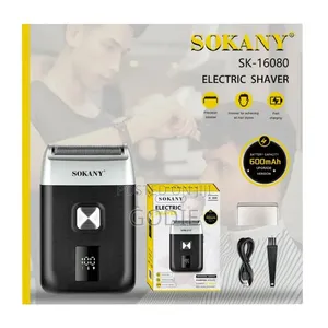 Sokany SK-16080 Electric Shaver With a Black Foil Head Design.