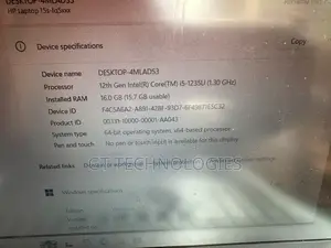Laptop HP 15s 1GB Intel Core i5 SSD 256GB