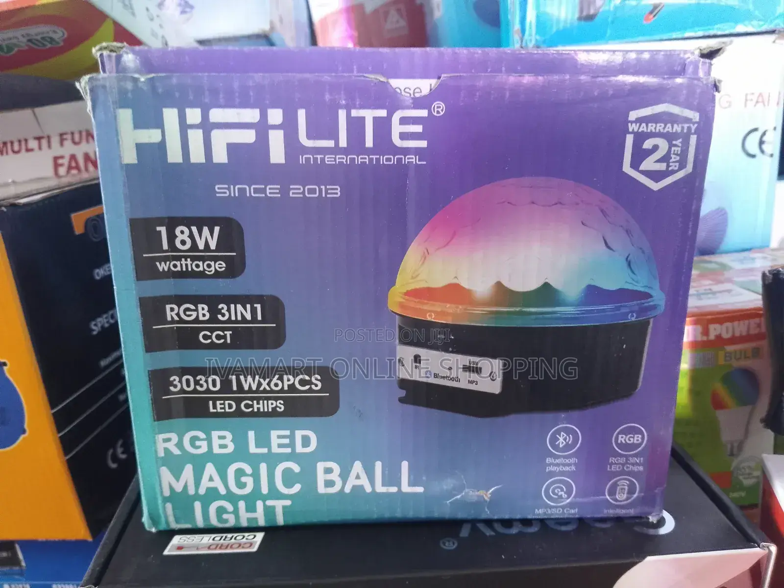 MP3 LED Magic Ball Light - Remote Control