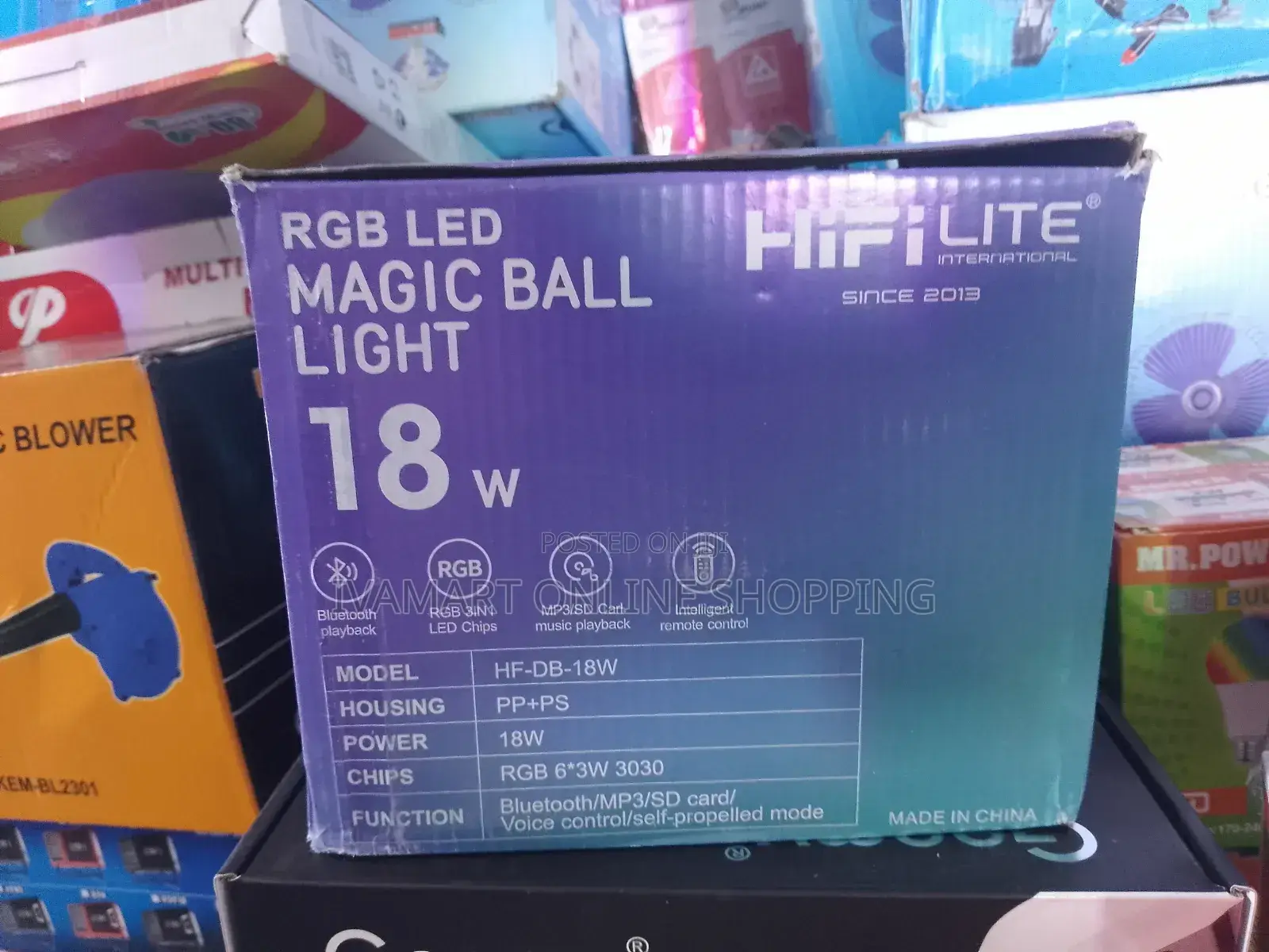 MP3 LED Magic Ball Light - Remote Control