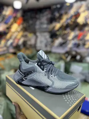 Adidas AlphaBOUNCE Grey Mesh Runner Sneakers
