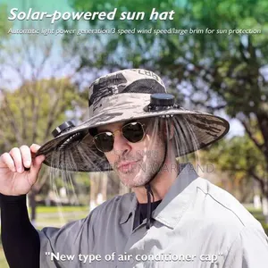 Solar Sun Hat With Cooling Fan Outdoor Work, Fishing, Hiking Gardening