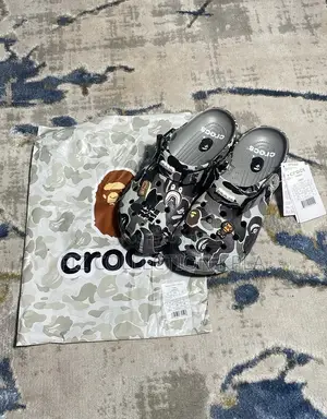 BAPE X Crocs Classic Clog Grey Camo Original