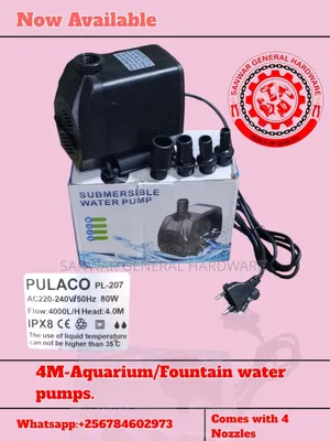 4m,Aquarium/Fountain Submersible Water Pumps(4000l/H)