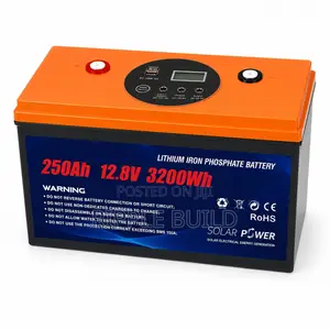 3200Wh LiFePO4 Lithium Battery 250Ah Solar Backup 12V