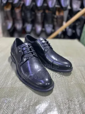 Astral Black Leather Dress Shoes, Designed for Elegance