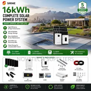 Complete 16kWh Solar System 12kVA Hybrid With BMS Included