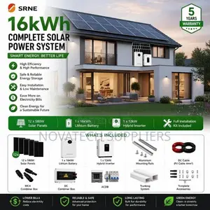 16kWh Lithium Solar System 12kVA Hybrid Full Installation Kit NTS