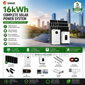 Heavy Duty 16kWh Hybrid Solar System 12kVA Inverter