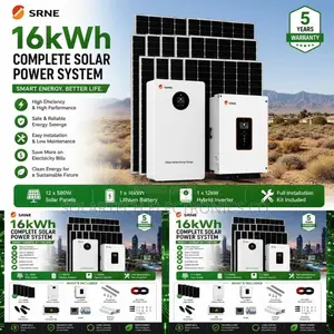 SRNE 16kWh Complete Hybrid Solar Power System 12kW Inverter