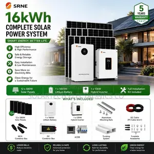 SRNE Premium 16kWh Home Solar Package With 580W Mono Panels