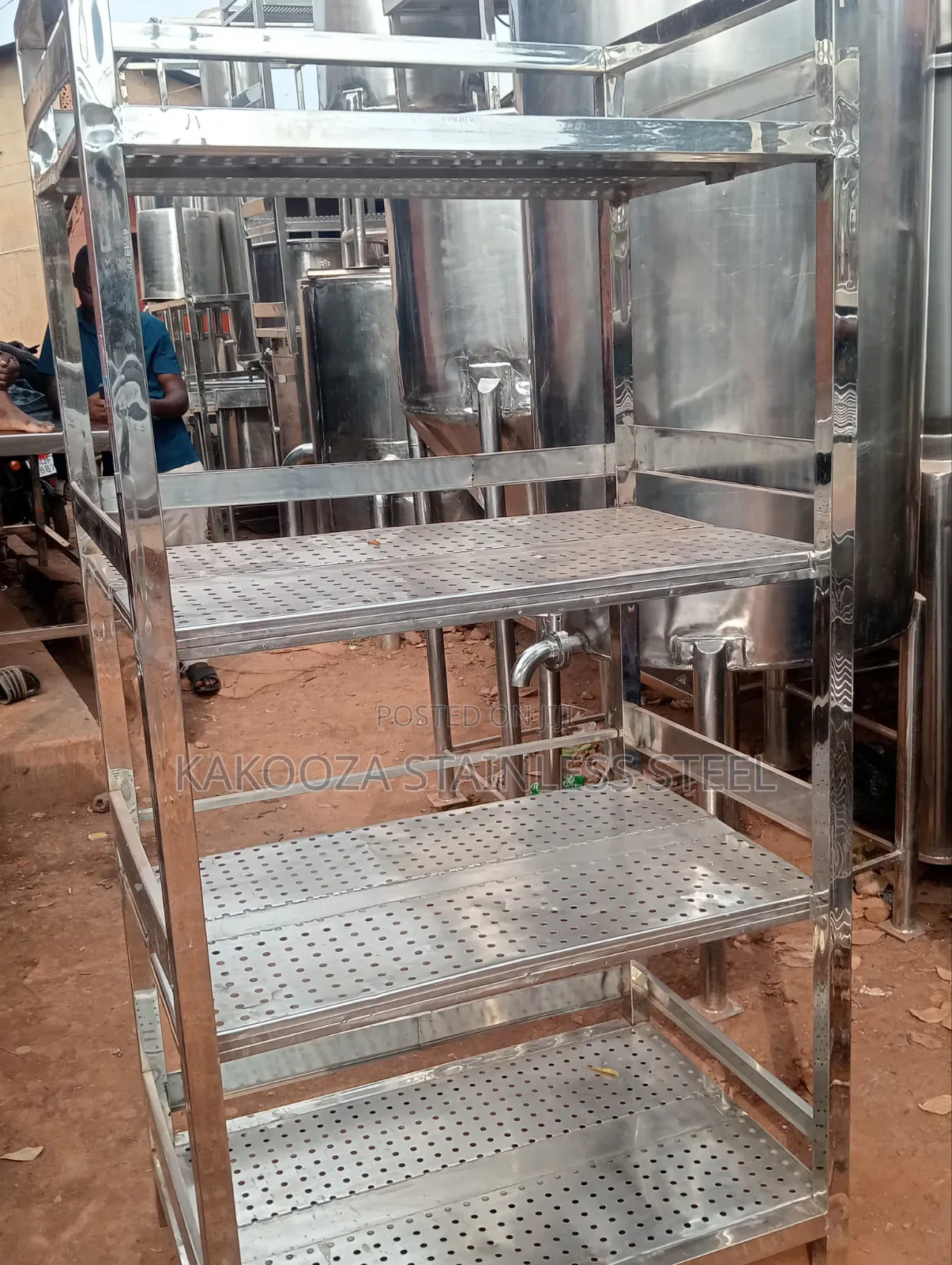 Stainless Rack Four Steps