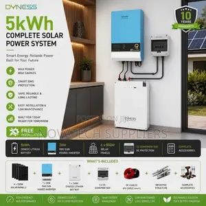 Dyness 5kWh Lithium Hybrid Solar System 3kVA Inverter 4x620W Panels