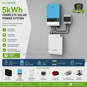 5kWh Complete Solar System With 3kVA Hybrid Inverter BMS