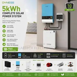 Dyness 5kWh Complete Hybrid Solar System 100ah Capacity