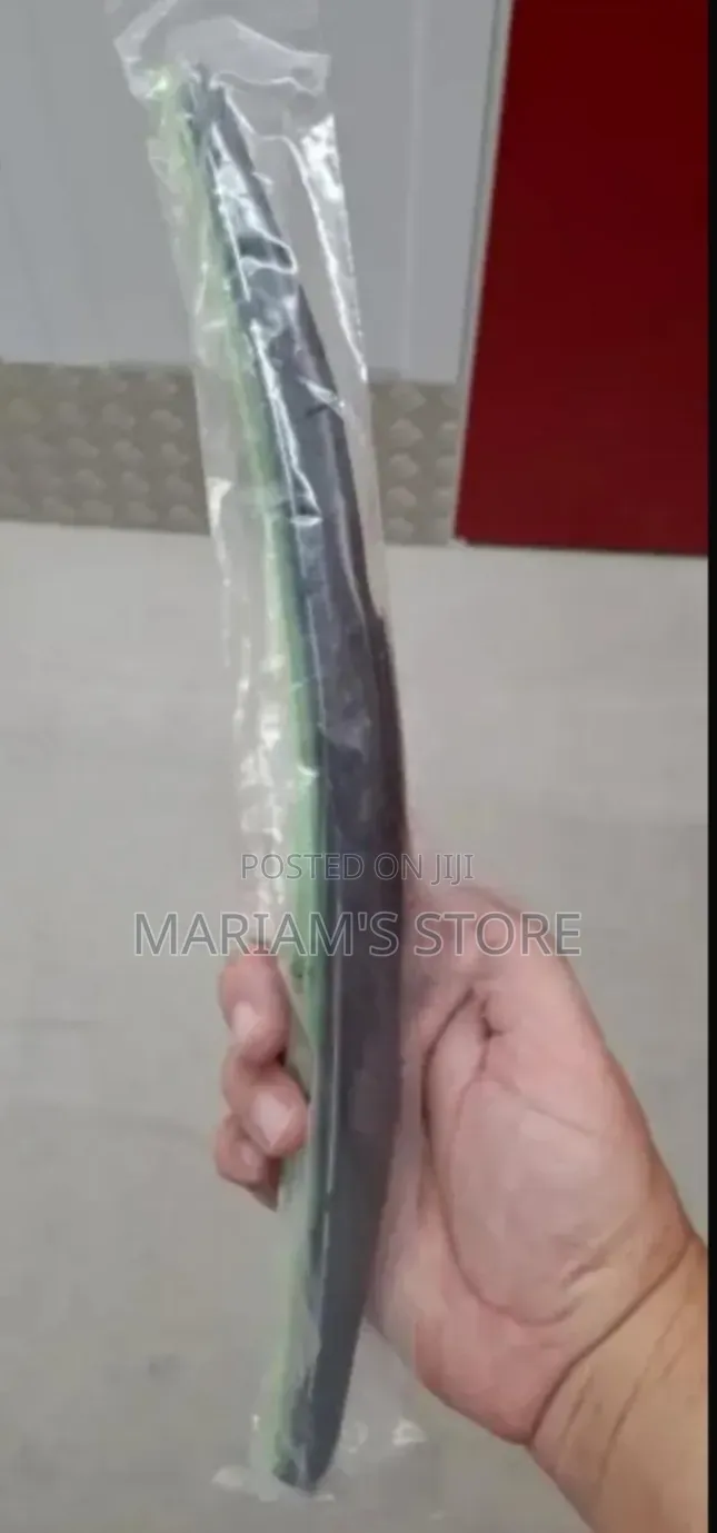 Windshield Wiper Blade Packaged in a Plastic Sleeve.
