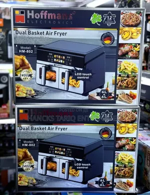 Hoffmans Dual Basket Air Fryer (Model: HM-802).