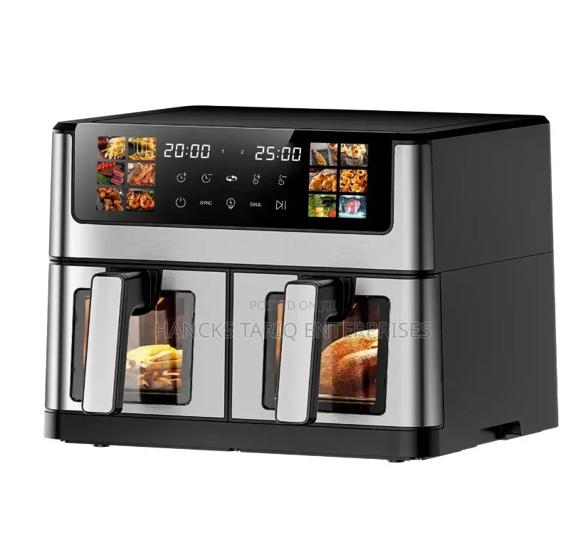 Hoffmans Dual Basket Air Fryer (Model: HM-802).