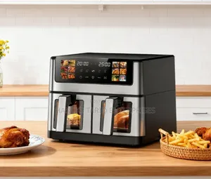 Hoffmans Dual Basket Air Fryer (Model: HM-802).