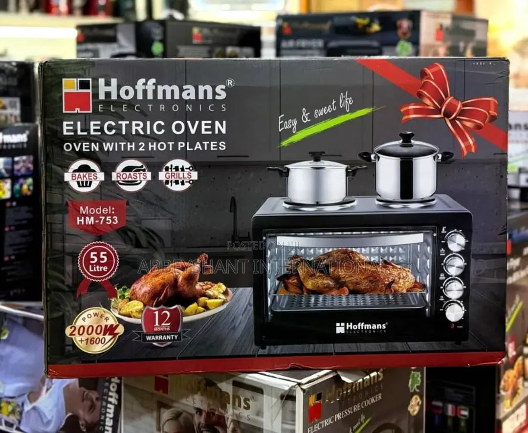 55 Litres Hoffmans Mini Oven With Hotplates