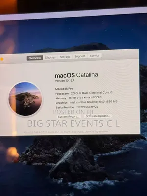 Laptop Apple MacBook Pro 2017 16GB Intel Core i5 SSD 256GB