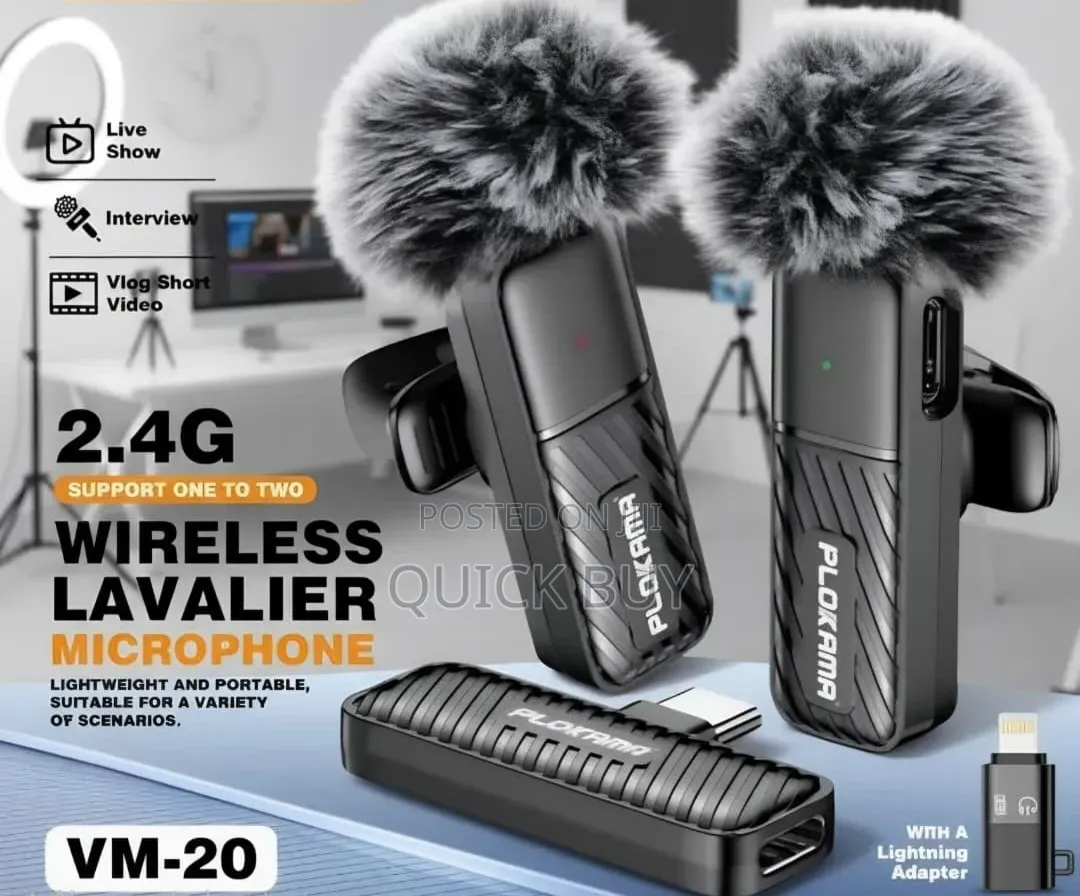Plokama VM-20 Wireless Lavalier Microphone