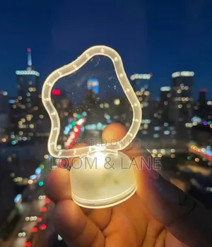 12pcs Decorative Acrylic Led Warm Light Mini Lamps