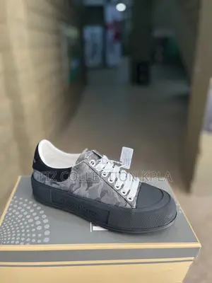 Original Black/Grey Alexander McQueen Trend Slick Lace Up Sneaker