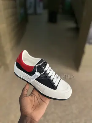 Original Black Red Alexander McQueen Designer Sneakers