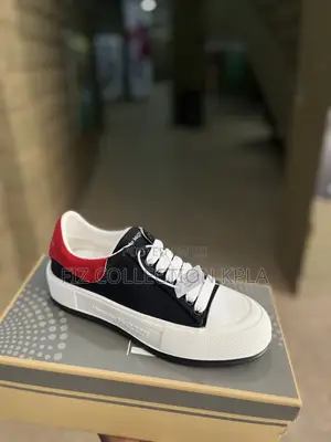 Original Black Red Alexander McQueen Designer Sneakers