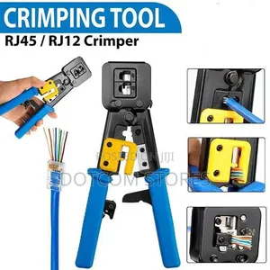 RJ12/RJ45 Crimp Tool Pass Through Cat5 Cat5e Cat6 Crimping Tool Wire