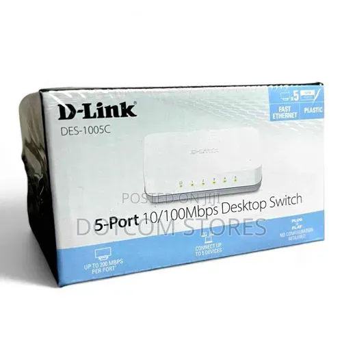 Dlink 5-Port Switch 10/100 DES-1005C