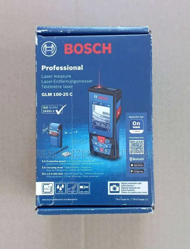 Bosch Professional Laser Measure With Integrated Camera100meters