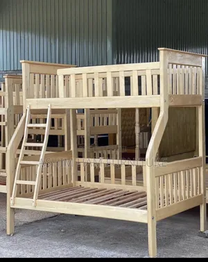 White Bending Double Decker Bed