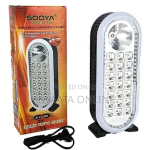 Emergency Portable Flashlight Rechargeable Lamp 21 LED + Battery