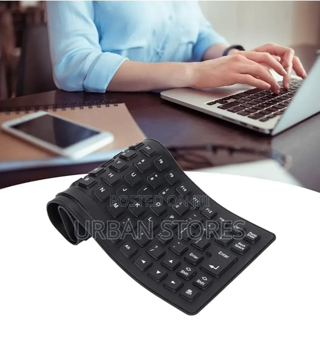 Flexible Foldable Keyboard Waterproof Silent Typing