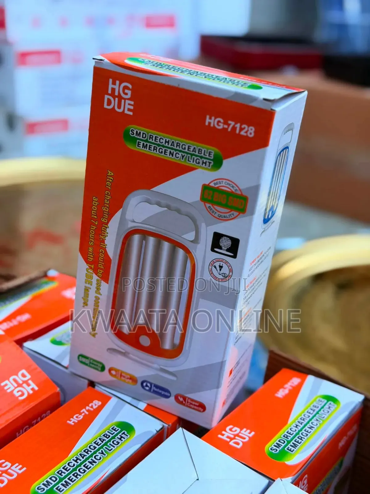HG DUE HG-7128 Rechargeable Emergency Flashlight