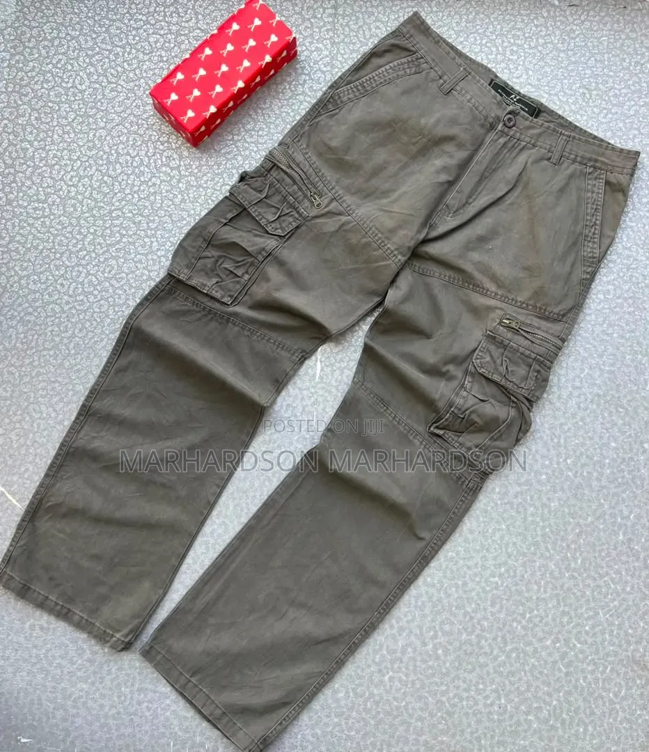 Pocket Wide Leg Pants Men