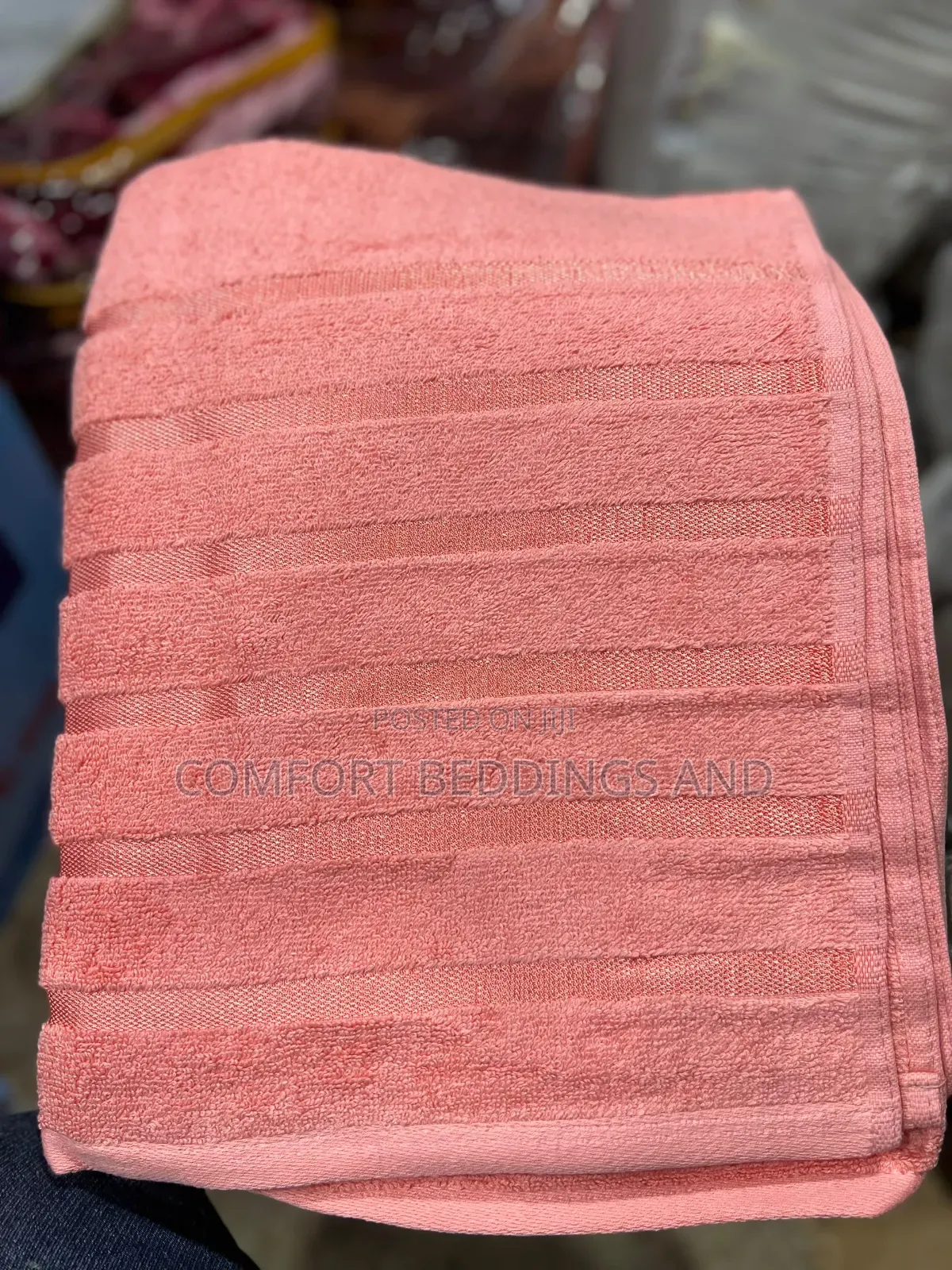 Super Collection Cotton Towels Hot Peach