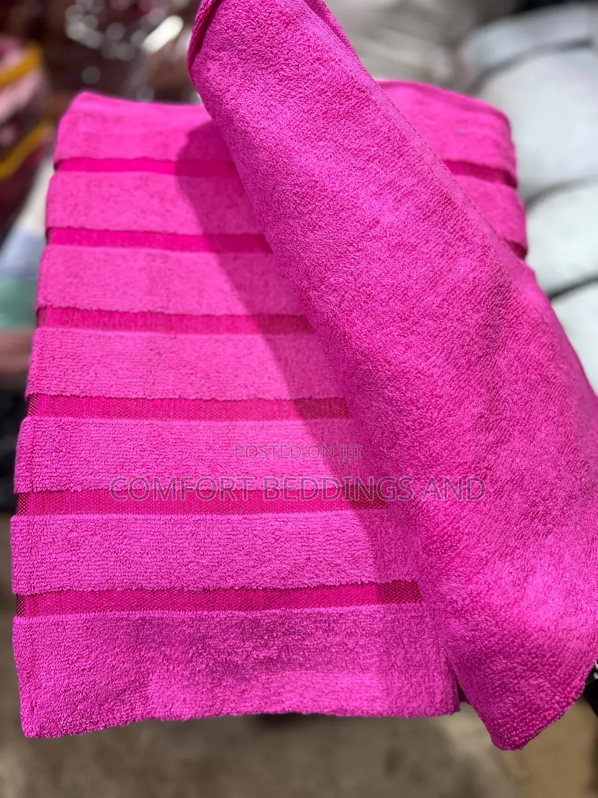 Super Collection Cotton Towels Hot Pink