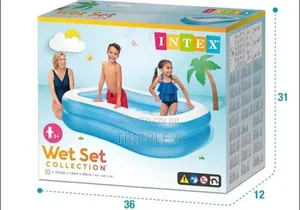 Rectangle Intex Swim Center Family Swimming Pool