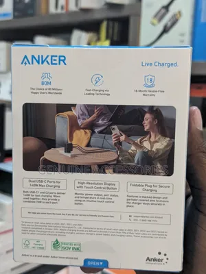 Anker 140w Gan Power Adapter / Charger With USB Cable