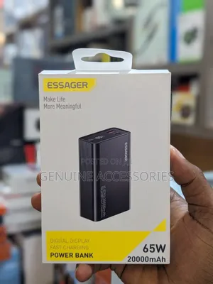 Essager 65W Portable Power Bank 200OmAh With 3 Output Ports